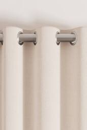 Ted Baker 'Rhapsody' Cotton Lined Curtains in Cream - Size: 168 cm width x 183 cm drop - thumbnail 2