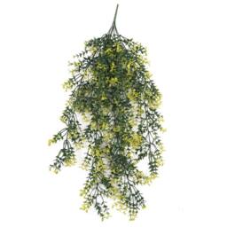 Leaf 76cm Hanging UV & Fire Resistant Artificial Variegated Plant in Green - thumbnail 3