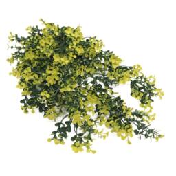 Leaf 76cm Hanging UV & Fire Resistant Artificial Variegated Plant in Green - thumbnail 2