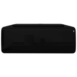 Berkfield Home Ceramic Bathroom Sink Basin Faucet /Overflow Hole Black Square - thumbnail 5