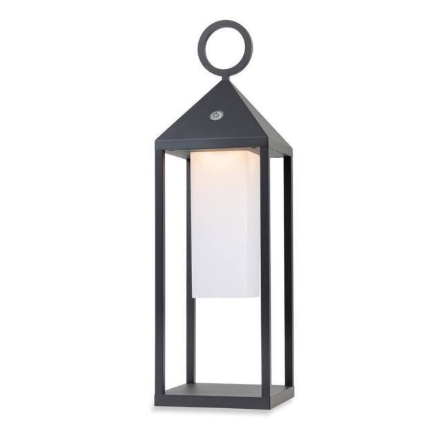 Netlighting Aruba LED Table Floor Lantern Graphite IP54 in Grey - image 1