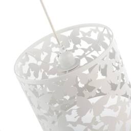 Happy Homewares Unique Butterfly Themed Pendant Ceiling Light Shade in Gloss White - thumbnail 4