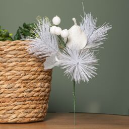 Samuel Alexander Set of 6 19cm Christmas Pick Decoration with White Apple & Pear - thumbnail 3