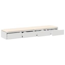 Berkfield Home Bed Drawers White 140x36, 5x16, 5 cm Engineered Wood - thumbnail 3