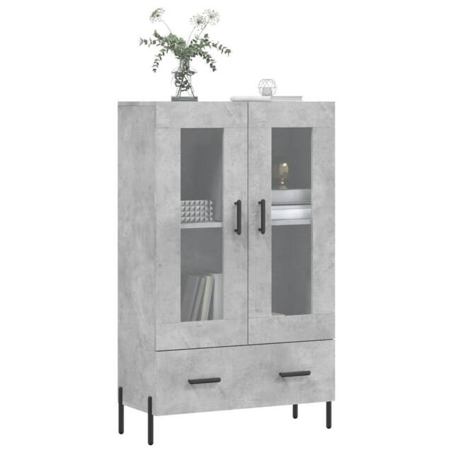 Berkfield Home Highboard Concrete Grey 69.5x31x115 cm Engineered Wood - image 1