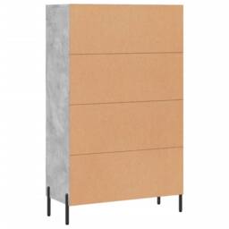Berkfield Home Highboard Concrete Grey 69.5x31x115 cm Engineered Wood - thumbnail 8