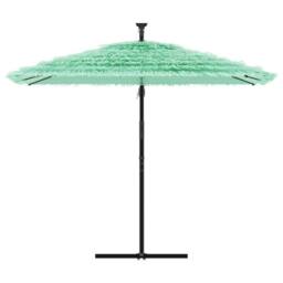 Berkfield Home Durable Garden Parasol with Steel Pole Green 269x269x235 cm in Light Green - Size: 269 x 269 x 235 cm - thumbnail 1