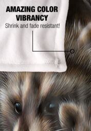 JQ Licensing Rl Two Raccons Silky Touch Super Soft Throw Blanket 152 X 127 cm in White - thumbnail 4