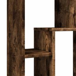Berkfield Home Durable Bookcase Smoked Oak 63x20x90 cm Engineered Wood in Brown - Size: 63 x 20 x 90 cm - thumbnail 9