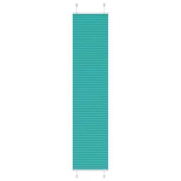 Berkfield Home Pleated Blind Petrol Green 40x200 cm Fabric Width 39.4 cm Polyester in Teal - thumbnail 2