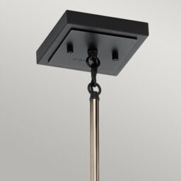 Netlighting Kichler Kitner Dome Pendant Ceiling Light Polished Nickel in Grey - thumbnail 2
