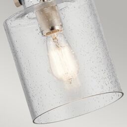 Netlighting Kichler Kitner Dome Pendant Ceiling Light Polished Nickel in Grey - thumbnail 4