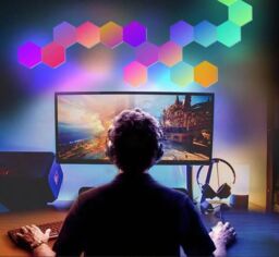 Leaper 3 PCS Own Splicing Bluetooth Gaming Ambient Light in Red - thumbnail 4