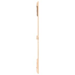 Berkfield Home Wall Headboard 140x3x110 cm Solid Wood Pine in Brown - Size: 140 x 3 x 110 cm - thumbnail 5