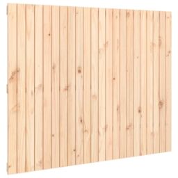 Berkfield Home Wall Headboard 140x3x110 cm Solid Wood Pine in Brown - Size: 140 x 3 x 110 cm - thumbnail 2