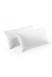 CHRISTY Classic Filled Microfibre Pillow Protector Pair in White - thumbnail 1