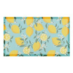 Artsy Mats Lemons on Blue Indoor Outdoor Doormat (70 x 40cm) - Size: 40 cm x 70 cm - thumbnail 3