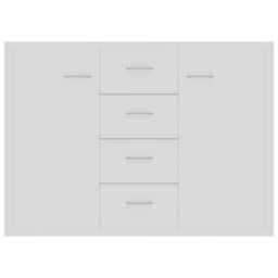 Berkfield Home Sideboard White 88x30x65 cm Engineered Wood - Size: 88 x 30 x 65 cm - thumbnail 4