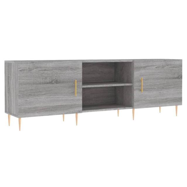 Berkfield Home TV Cabinet Grey Sonoma 150x30x50 cm Engineered Wood - Size: 150 x 30 x 50 cm - image 1