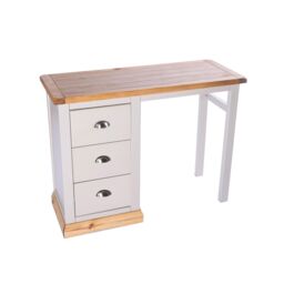Cabinet Bits Bomporto 3 Drawer Dressing Table Set Chrome Cup Handle in Light Grey - thumbnail 3