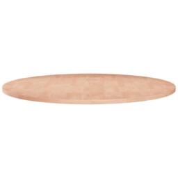 Berkfield Home Round Table Top ??70x1.5 cm Solid Wood Oak in Light Tan - Size: 70x1.5 cm - thumbnail 2