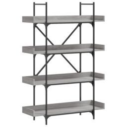 Berkfield Home Bookcase 4-Tier Grey Sonoma 100x33x145.5 cm Engineered Wood - thumbnail 2