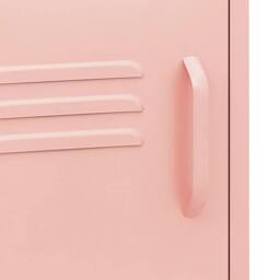 Berkfield Home Nightstands 2 pcs Pink 35x35x51 cm Steel - Size: 35 x 35 x 51 cm - thumbnail 8