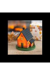 KDMD Woodland House Orange LED Light Up Resin Decoration Indoor - thumbnail 1
