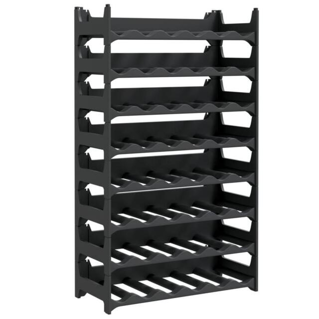 Berkfield Home Wine Rack for 48 Bottles PP Stackable in Charcoal - image 1