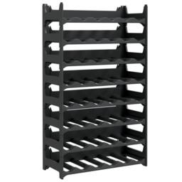 Berkfield Home Wine Rack for 48 Bottles PP Stackable in Charcoal - thumbnail 1