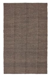Homescapes Hand Woven Geometric Jute Rug in Black - Size: 120 cm x 180 cm - thumbnail 2