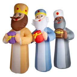 VFM e-Store Christmas Three Kings Inflatable 185cm x 200cm Multicolour X 1 - Size: 185 cm x 200 cm
