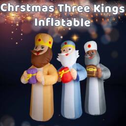 VFM e-Store Christmas Three Kings Inflatable 185cm x 200cm Multicolour X 1 - Size: 185 cm x 200 cm - thumbnail 3