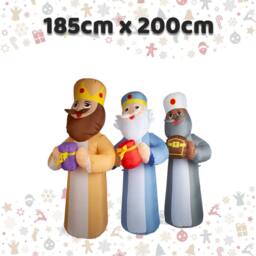 VFM e-Store Christmas Three Kings Inflatable 185cm x 200cm Multicolour X 1 - Size: 185 cm x 200 cm - thumbnail 2