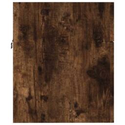Berkfield Home Practical 2 Piece Bathroom Furniture Set Smoked Oak Engineered Wood in Brown - thumbnail 9