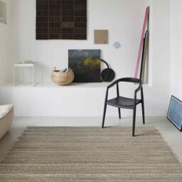 The Rug Shop UK Brown Luxurious Modern Easy to clean Machine Made Striped Area Rug - Size: 160 cm x 230 cm - thumbnail 1