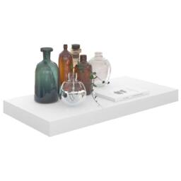 Berkfield Home Durable Floating Wall Shelves 2 pcs High Gloss White 50x23x3.8 cm MDF