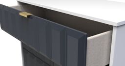 Ready Assembled 2 U Metro 5 Drawer Chest (Ready Assembled) in Dark Blue - thumbnail 5