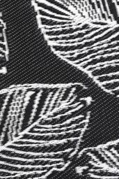 Fusion 'Matteo' Leaf Print UV Resistant Outdoor Rug in Black - Size: 170 cm x 120 cm - thumbnail 3