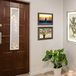 Costway Full Length Over the Door Mirror Bedroom Entryway Wall Hanging Full Body Mirror in White - thumbnail 6