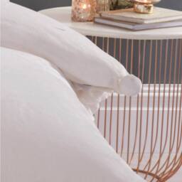 Smart Living Luxurious Pom Pom Fleece Duvet Cover with Pillowcases in Cream - Size: Single - thumbnail 3