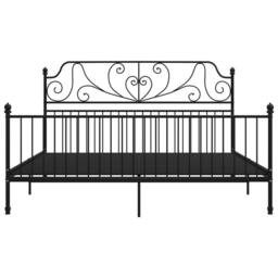 Berkfield Home Comfortable Bed Frame Black Metal 180x200 cm Super King - thumbnail 1