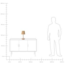 Wyld and Coco Table Lamp - Brown Paper Rope Shade Matte Iron Base - thumbnail 8