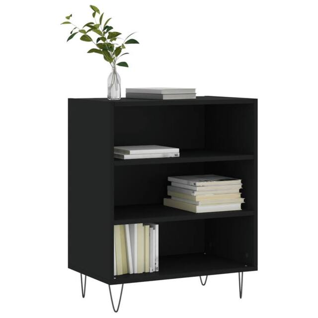 Berkfield Home Sideboard Black 57x35x70 cm Engineered Wood - Size: 57 x 35 x 70 cm - image 1