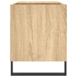 Berkfield Home Record Cabinet Sonoma Oak 85x38x48 cm Engineered Wood in Brown - Size: 85 x 38 x 48 cm - thumbnail 5