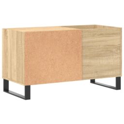Berkfield Home Record Cabinet Sonoma Oak 85x38x48 cm Engineered Wood in Brown - Size: 85 x 38 x 48 cm - thumbnail 6