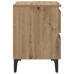 Berkfield Home Bed Cabinet Artisan Oak 40x35x50 cm Engineered Wood in Brown - Size: 40 x 35 x 50 cm - thumbnail 7