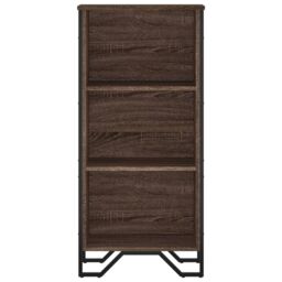 Berkfield Home Bookcase Brown Oak 50x31x106 cm Engineered Wood - Size: 50 x 31 x 106 cm - thumbnail 4