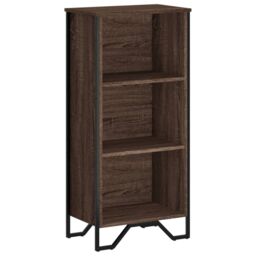 Berkfield Home Bookcase Brown Oak 50x31x106 cm Engineered Wood - Size: 50 x 31 x 106 cm - thumbnail 2