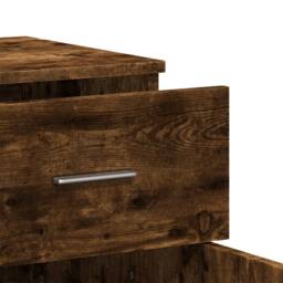 Berkfield Home Sideboards 2 pcs Smoked Oak 79x38x80 cm Engineered Wood in Brown - Size: 79 x 38 x 80 cm - thumbnail 8
